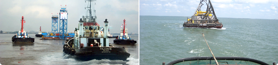 Dịch vụ cho thuê Sà Lan, Tàu kéo & Cần cẩu